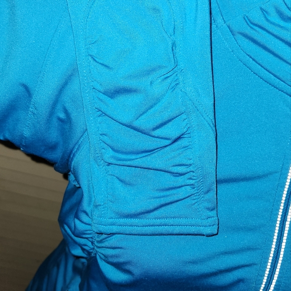 Athleta full zip Brushed Fleece lined Athletic Jacket Like New - Picture 8 of 15